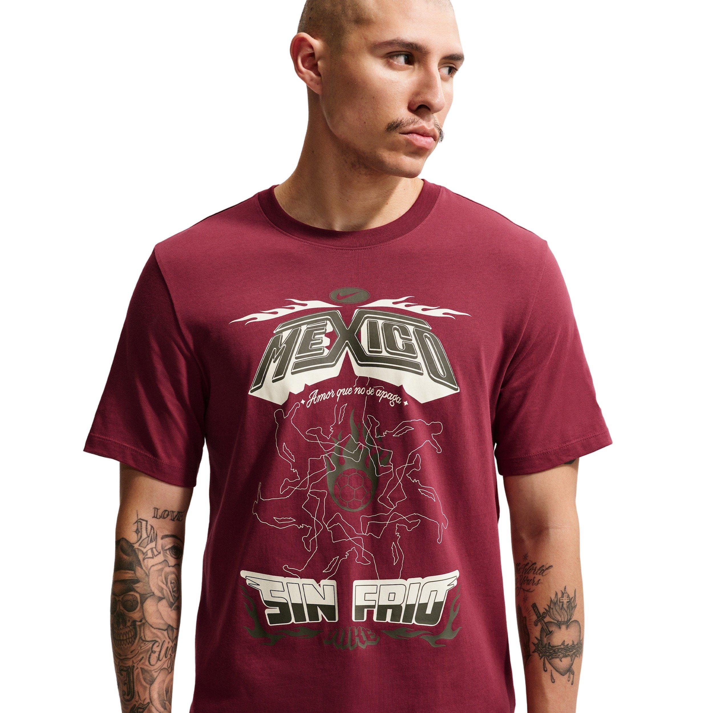 Nike Men's Sportswear Graphic Mexico Soccer T-Shirt - RED